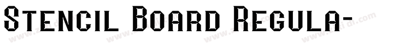 Stencil Board Regula字体转换